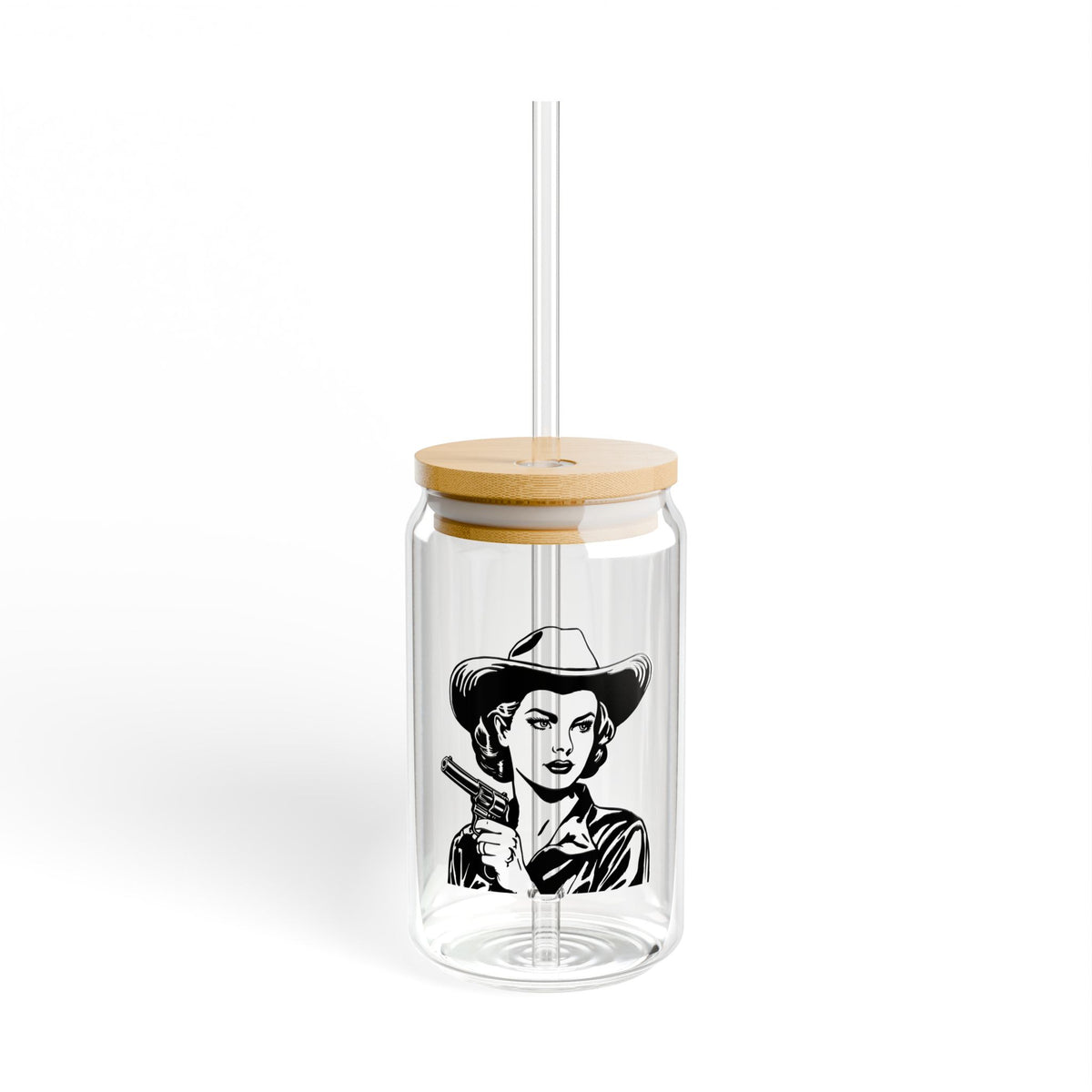 Cowgirl Shooter Coffee Glass