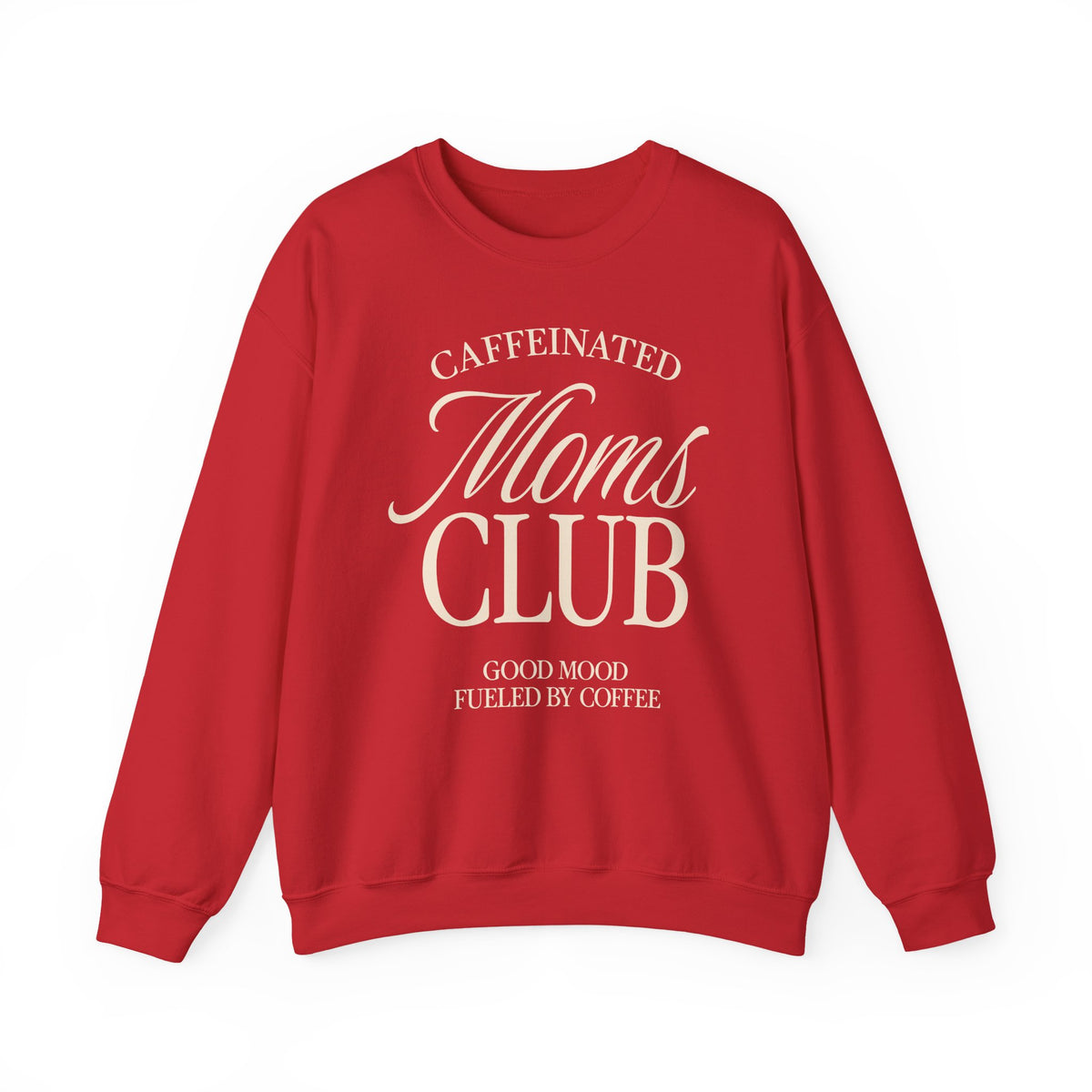 Caffeinated Moms Club Crewneck Sweatshirt Ivory