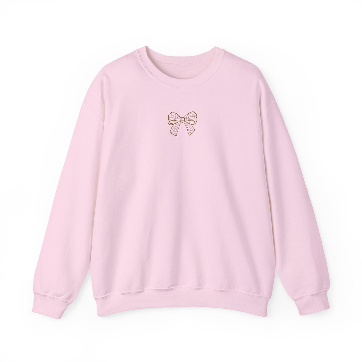 Coffee Grid Crewneck Sweatshirt Bow Edition