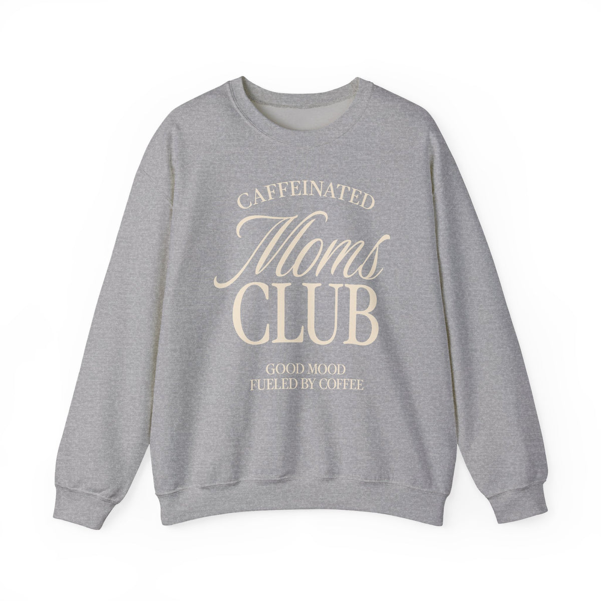 Caffeinated Moms Club Crewneck Sweatshirt Ivory