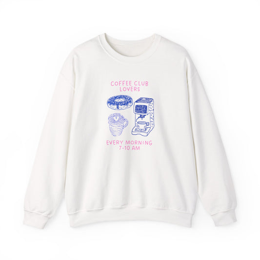 Coffee Club Lovers Crewneck Sweatshirt