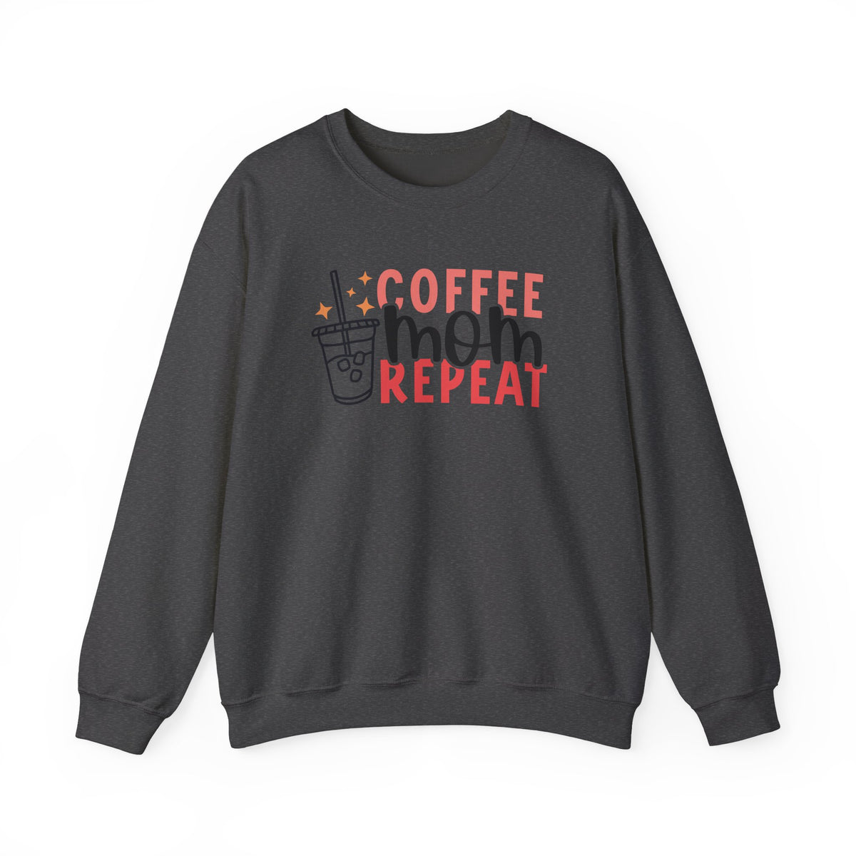 Coffee Mom Repeat Crewneck Sweatshirt