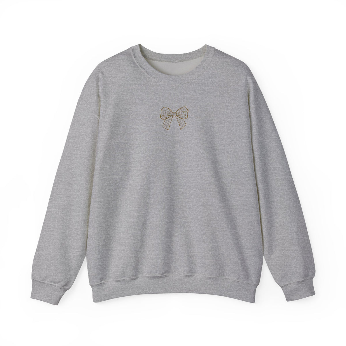 Coffee Grid Crewneck Sweatshirt Bow Edition