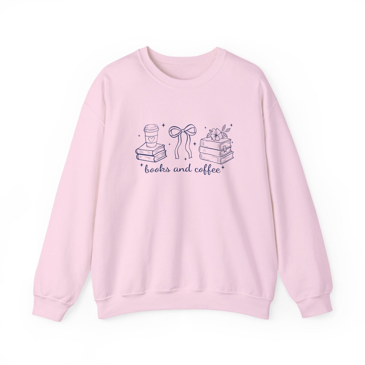 Books and Coffee Crewneck Sweatshirt