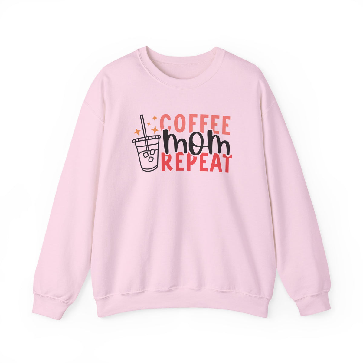 Coffee Mom Repeat Crewneck Sweatshirt