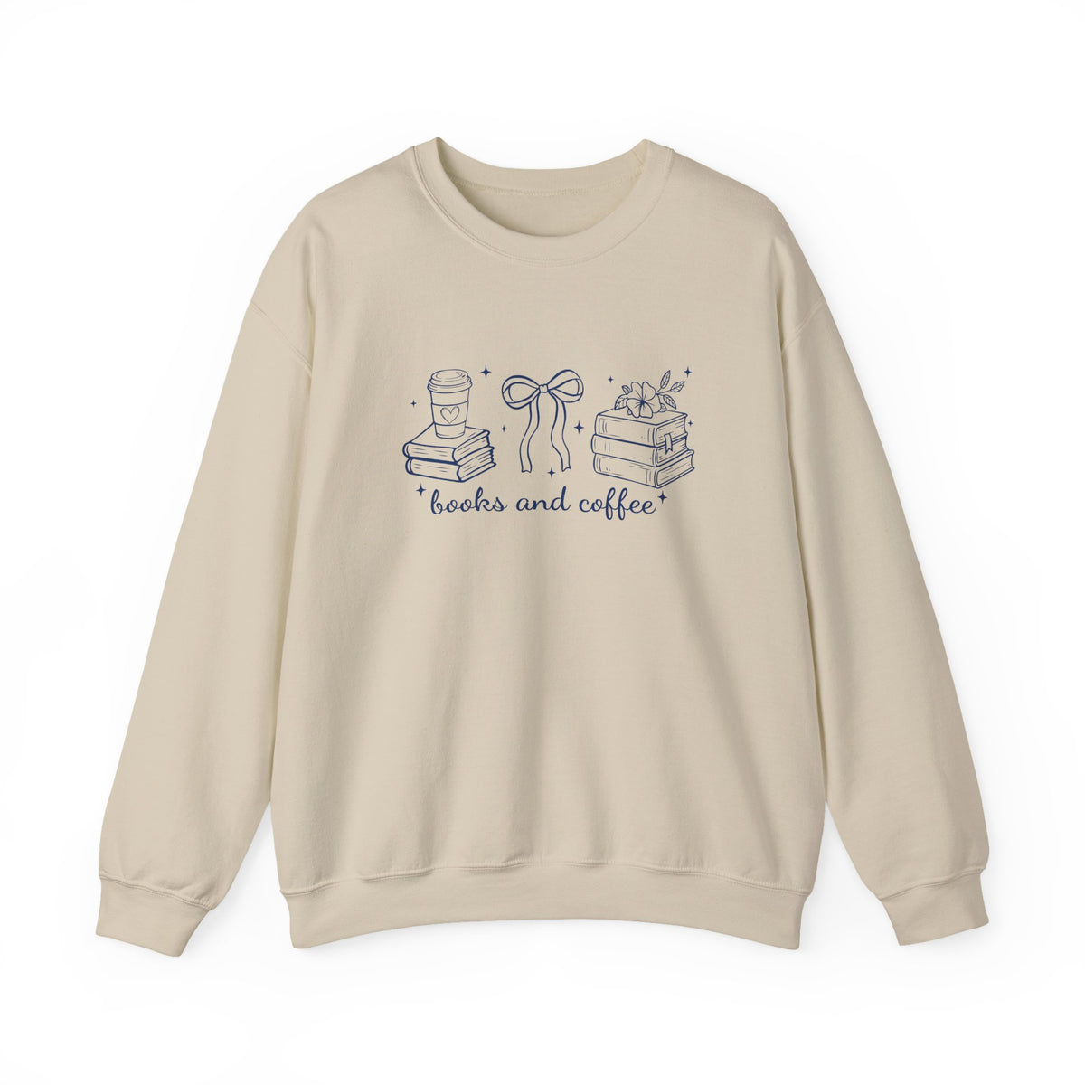 Books and Coffee Crewneck Sweatshirt