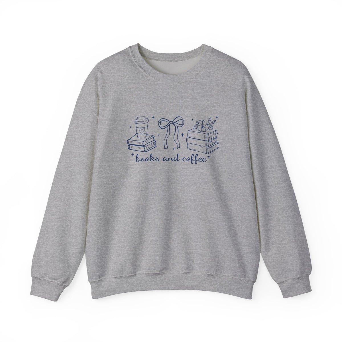 Books and Coffee Crewneck Sweatshirt