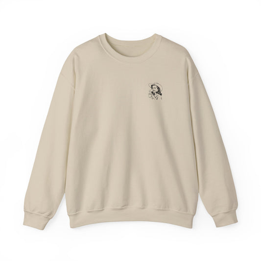 Caffeine Cowgirl Crewneck Sweatshirt