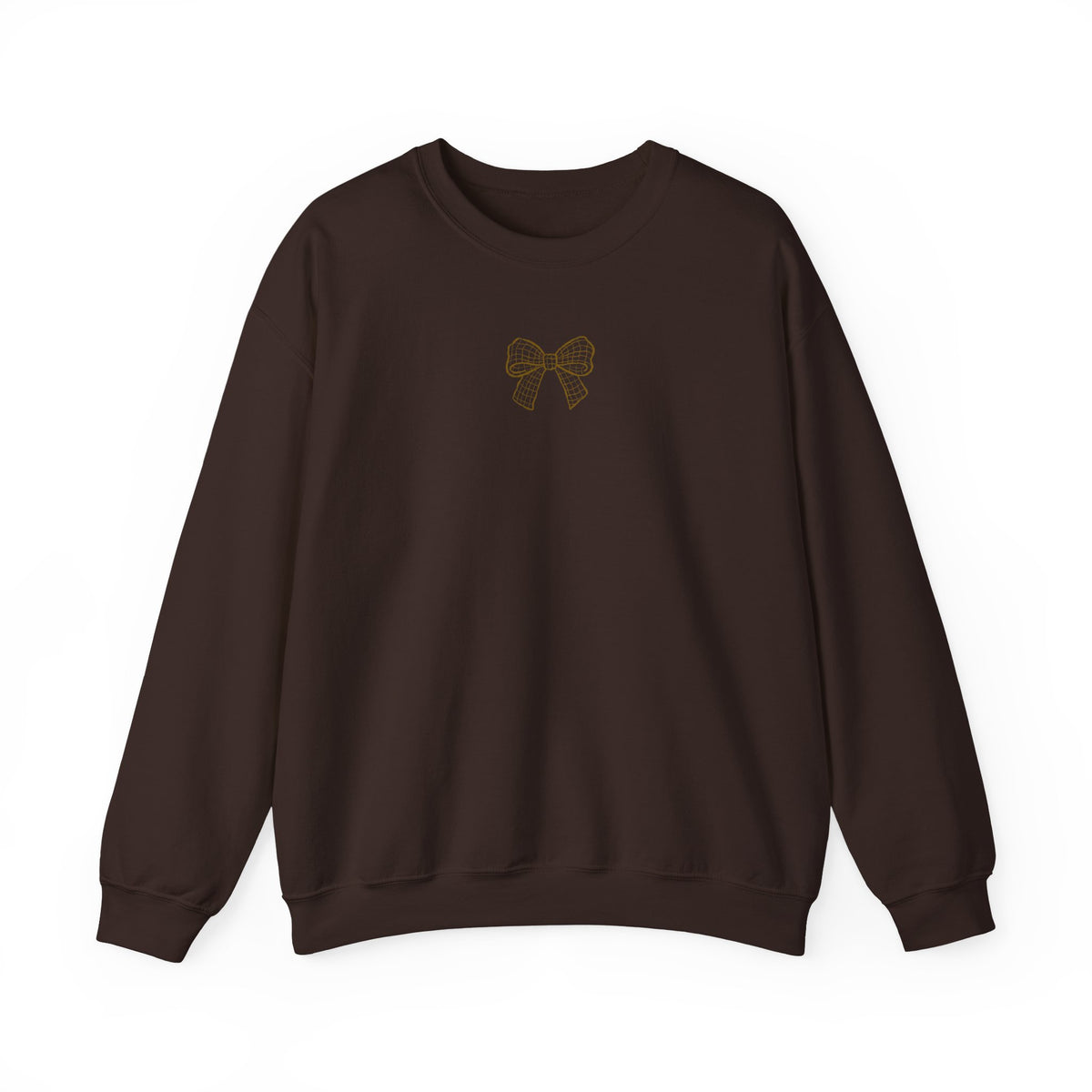 Coffee Grid Crewneck Sweatshirt Bow Edition