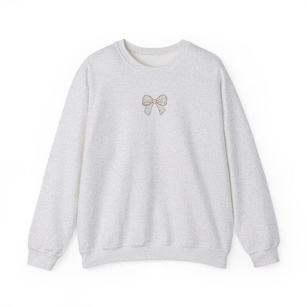 Coffee Grid Crewneck Sweatshirt Bow Edition