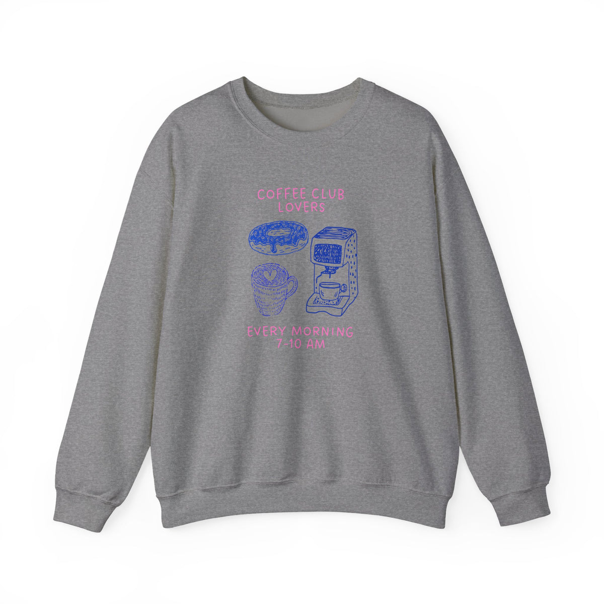 Coffee Club Lovers Crewneck Sweatshirt