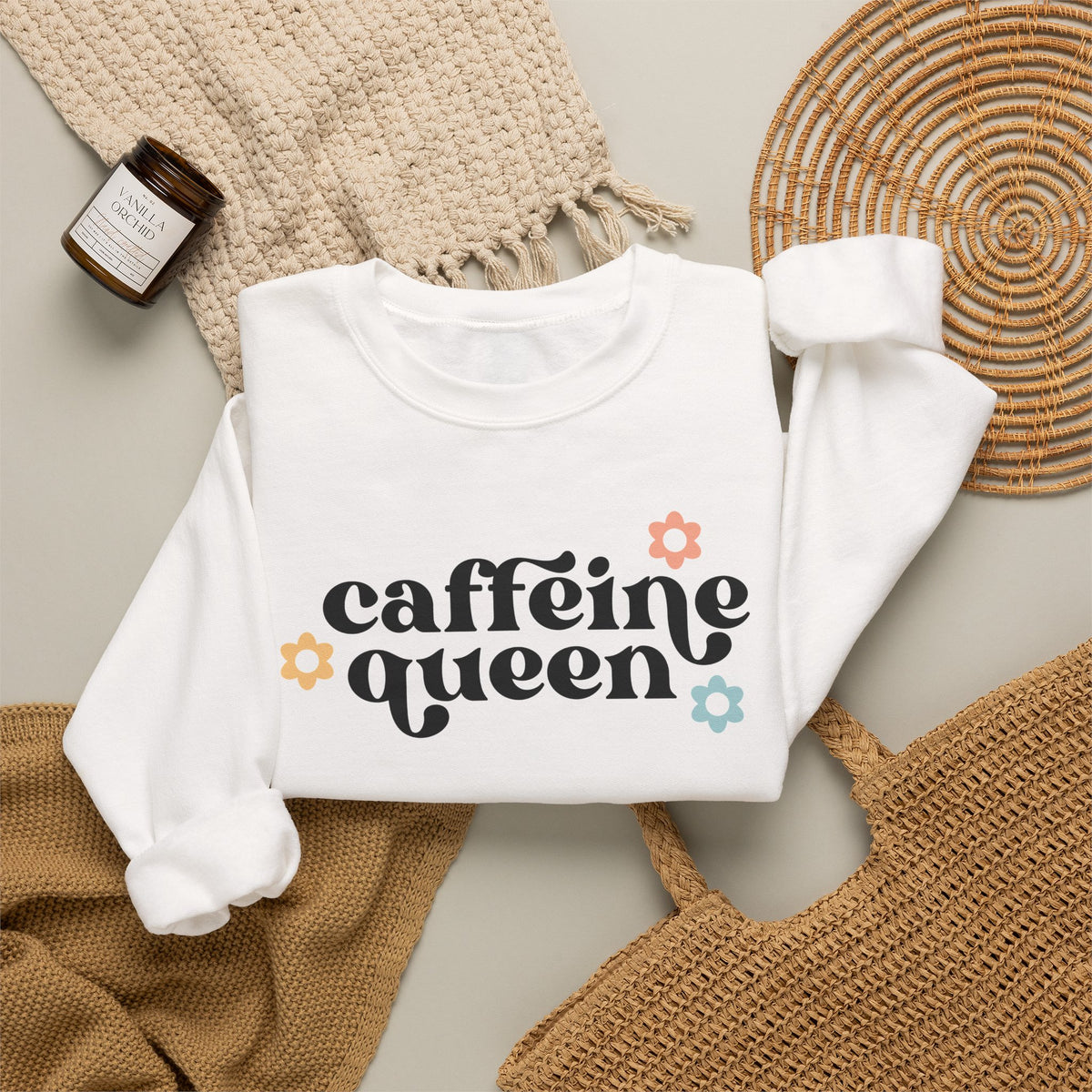 Caffeine Queen Crewneck Sweatshirt