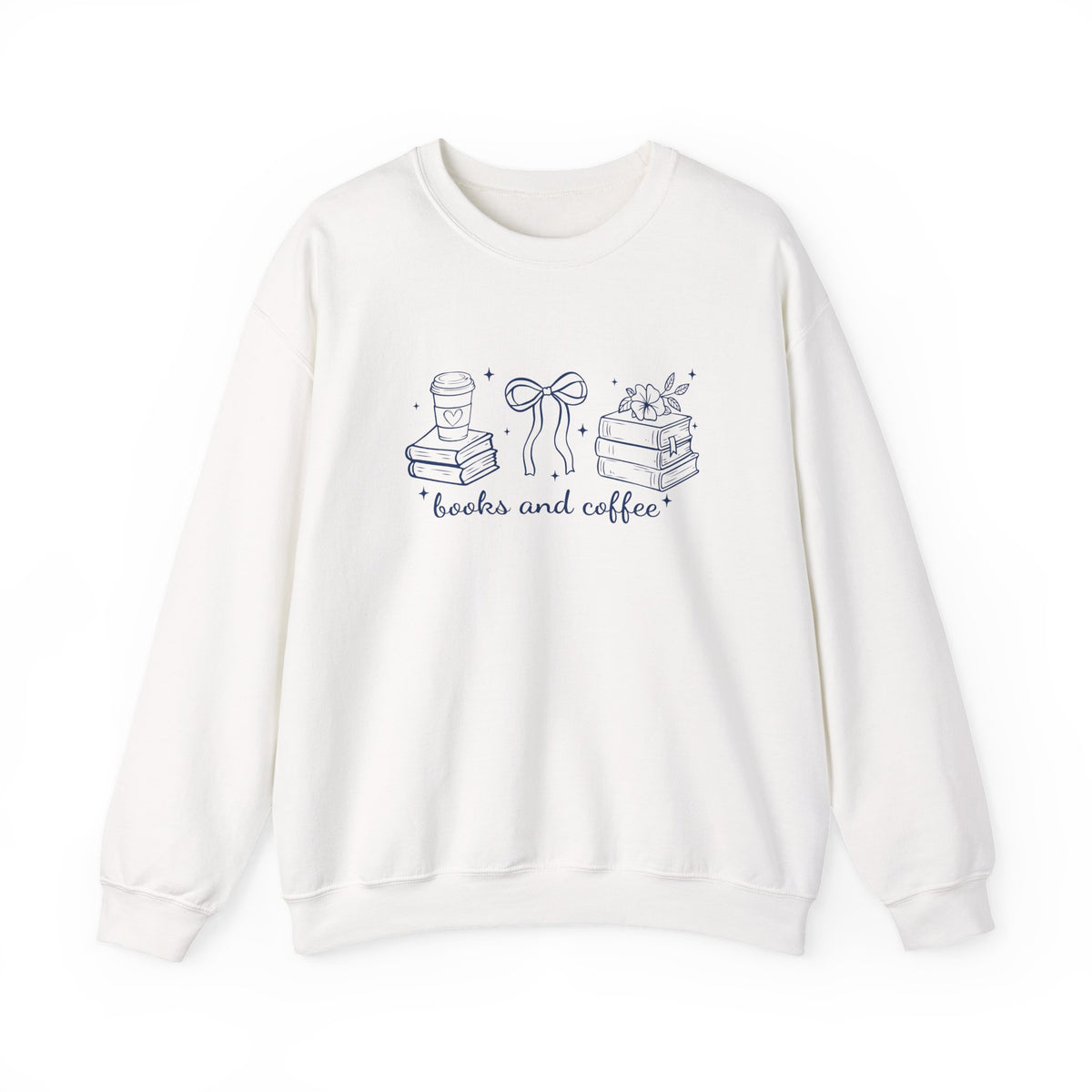 Books and Coffee Crewneck Sweatshirt