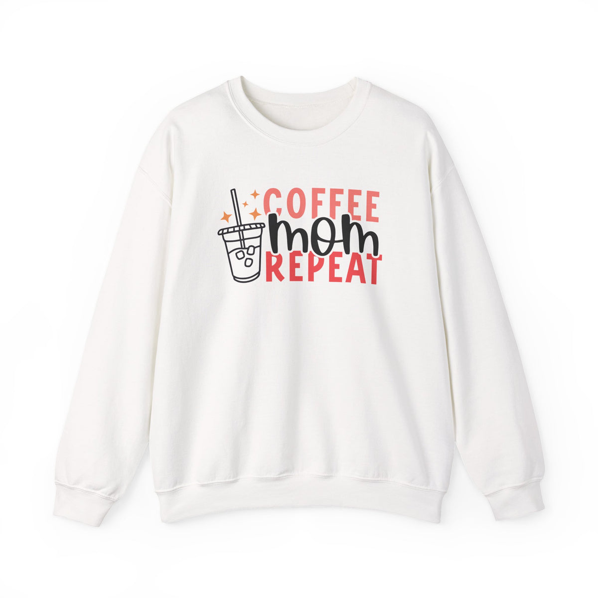 Coffee Mom Repeat Crewneck Sweatshirt