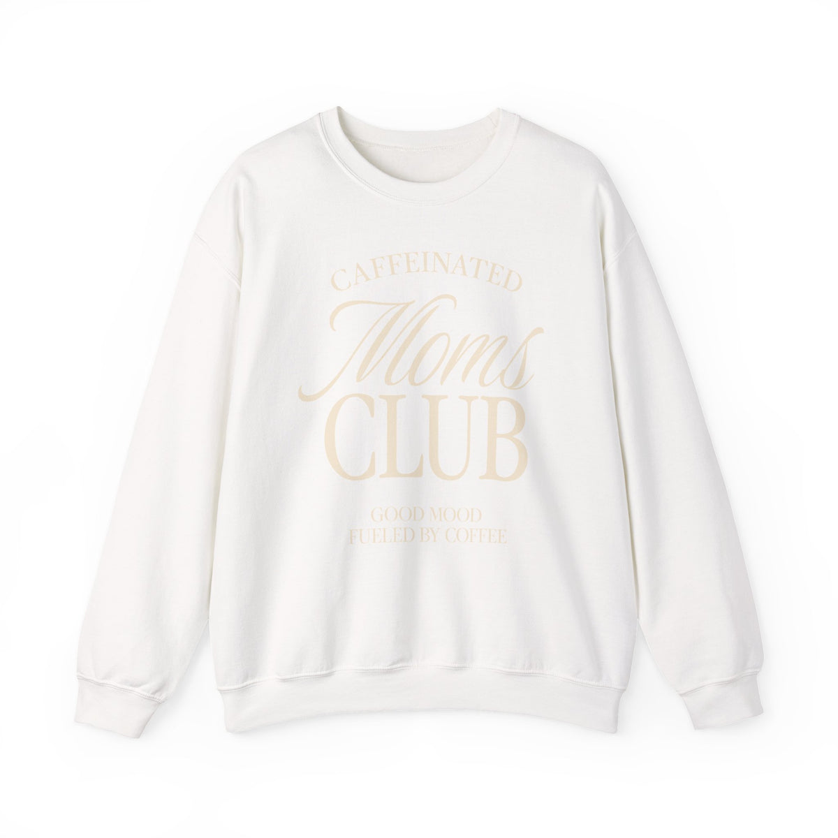 Caffeinated Moms Club Crewneck Sweatshirt Ivory
