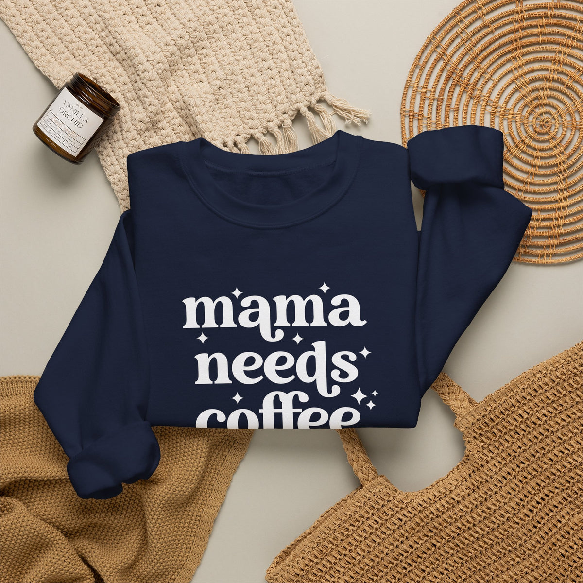 Mama Needs Coffee Crewneck Sweatshirt