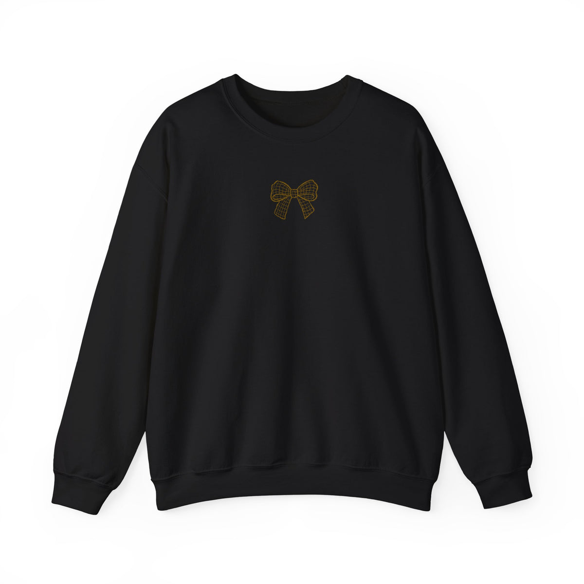 Coffee Grid Crewneck Sweatshirt Bow Edition