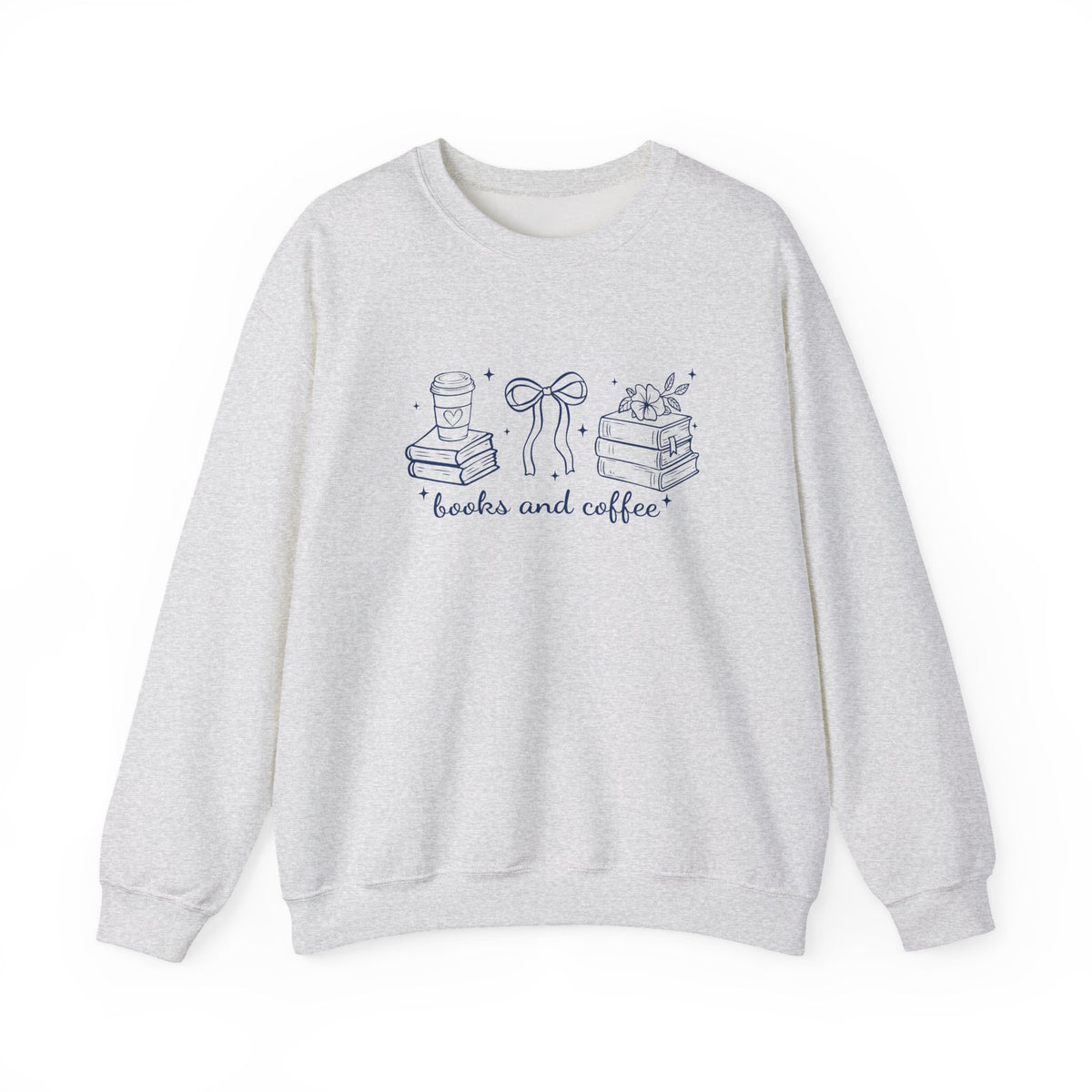 Books and Coffee Crewneck Sweatshirt