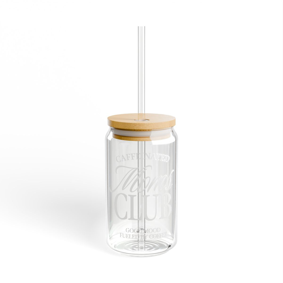 Caffeinated Moms Club Coffee Glass
